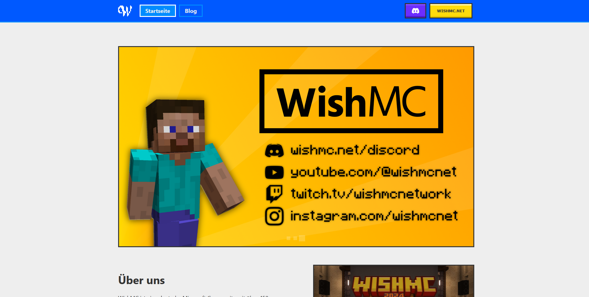 WishMC Website Stand 27. September 2025